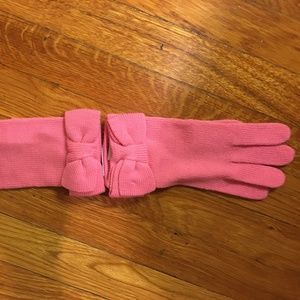 Pink Bow Kate Spade Gloves!